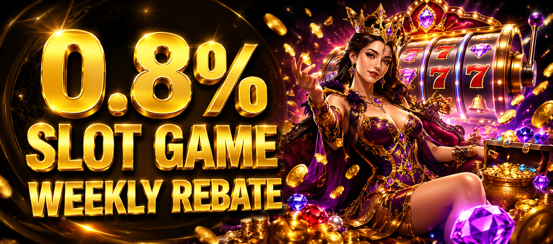 0.8% Slot Game Weekly Rebate